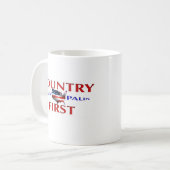 Land First John McCain Sarah Palin Coffee Mok (Voorkant links)