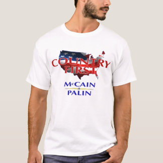 Land First - McCain Palin 2008 T-shirt