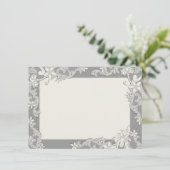  land Floral Dank u Bedankkaart (Staand voorkant)