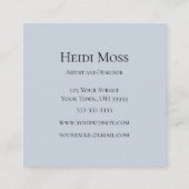 Land Floral Vierkante Visitekaartje (Achterkant)