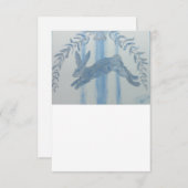 Land Franse Bunny Rabbit Bedankkaart (Voorkant / Achterkant)