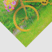  land Geel Groen Rustisch fietsen Tissuepapier (Detail)