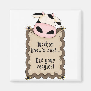 Land Gekke vun Cow Fridge Magnet Magneet