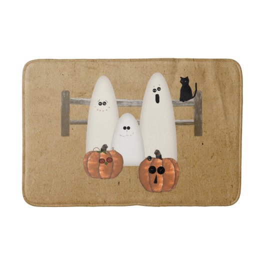 Land Ghosts Halloween Bath Mat (Voorkant)