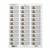 Land Gingerbread Keuken Retouradres Labels (Full Sheet)