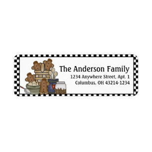 Land Gingerbrood Kitchen Return Address Labels