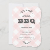 Land Gingham Baby shower Kaart (Voorkant)