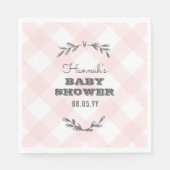 Land Gingham Baby shower Servet (Voorkant)