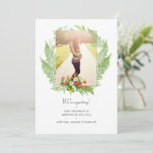 Land Greenery Foto Zwangerschap Aankondiging (Staand voorkant)