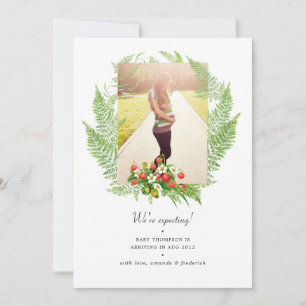 Land Greenery Foto Zwangerschap Aankondiging