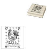 LAND HAAN, EI & CHICK FOLK ART GRENS NICE RUBBERSTEMPEL (Gestempeld)