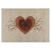 land hart glas snijplank (Voorkant)