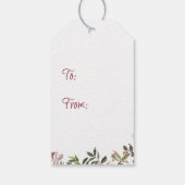 Land Home Snow Wereldbol CadeauLabel (Achterkant)