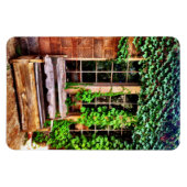 Land Houten Bank Ivy Vines Flexibele Magneet (Horizontaal)