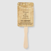 Land Huwelijksceremonie Programma Fan Handwaaier (Voorkant)