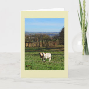 Land in de winter, Frankrijk Feestdagen Kaart