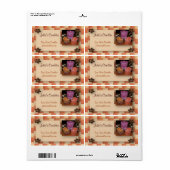 Land kaarsen Zakelijk Label (Full Sheet)