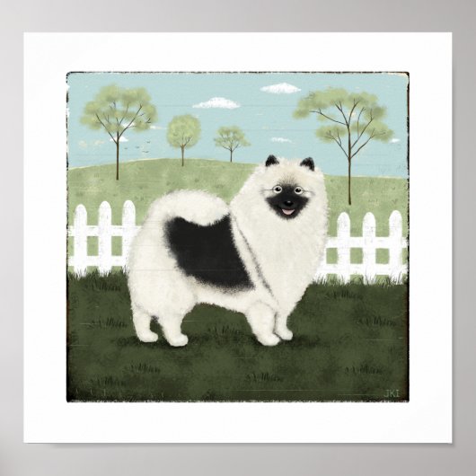 Land Keeshond Poster (Voorkant)