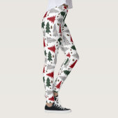 Land Kerstbomen en Pinecones Leggings (Rechts)