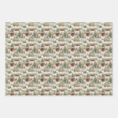 land kerstscène inpakpapier vel (Voorkant 3)