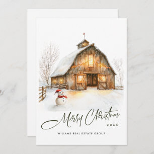  Land Kerststal Pine Tree Corporate Feestdagenkaart