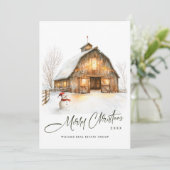  Land Kerststal Pine Tree Corporate Feestdagenkaart (Staand voorkant)