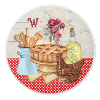 Land Keuken Monogram Lade Keramische Knop