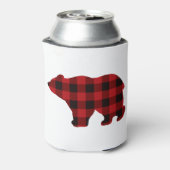 Land klassiek rood en zwart Beer Blikjeskoeler (Blikje Achterkant)