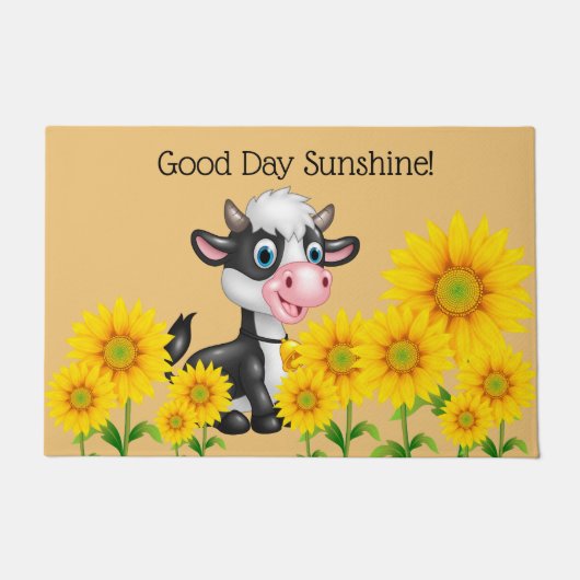 Land Koe Doormat Deurmat (Voorkant)