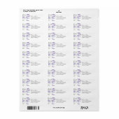 Land Lavendel Adresetiketten Etiket (Full Sheet)