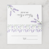 Land Lavendel Bruiloft (Buitenkant ongevouwen)