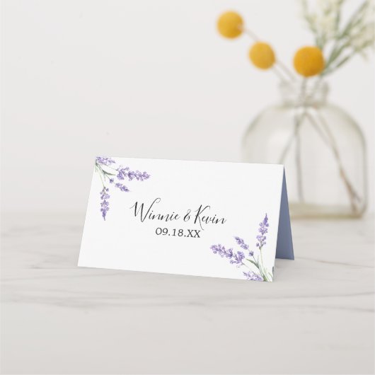 Land Lavendel Bruiloft (Achterkant)