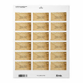 Land Lights adreslabel standaard maat Etiket (Full Sheet)