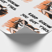 Land loopbaankruis cadeaupapier (Hoek)