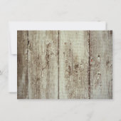 Land Mason Jar Hydrangea Wedding Invitation Kaart (Achterkant)