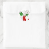 Land Mason Jar Kerst sticker (Tas)