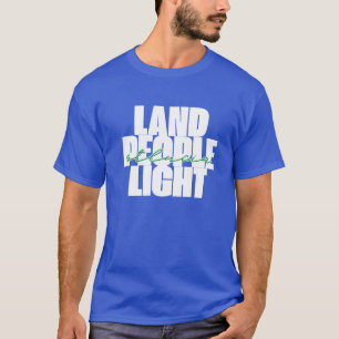 Land mensen licht St Lucia Witte en groene tekst T-shirt