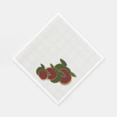 Land met getextureerde appels servet (Hoek)