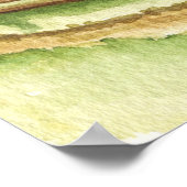 land met konijnenschuur poster (Hoek)