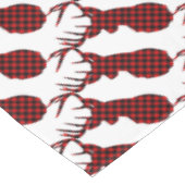 land met rode buffel - kersthert tafelkleed (Gekanteld)