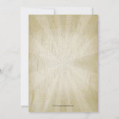 Land  Mustache Bash Verjaardagsfeestje Kaart (Achterkant)