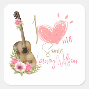 LAND MUZIEK - LAINEY WILSON VIERKANTE STICKER