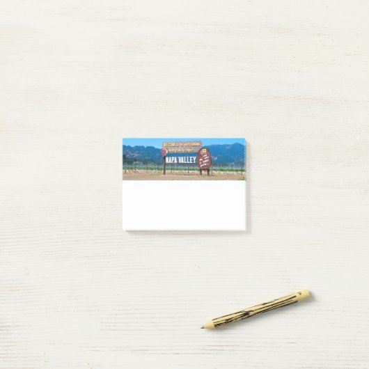 Land Napa Valley Wine Post-it® Notes (Op bureau)