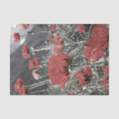 land natuur landschap rode papaver bloem tissuepapier (Voorkant)