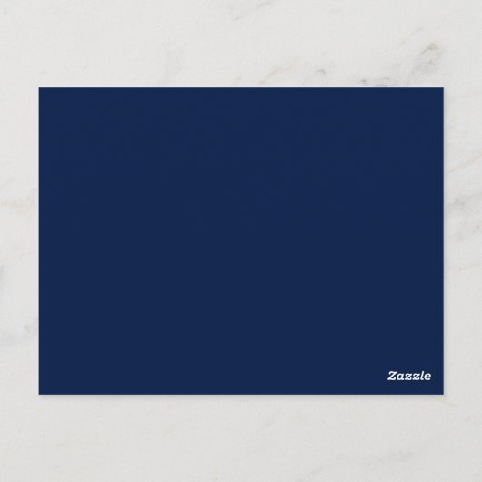Land Navy Blauwe Roze Rozen Gouden VERLOVING Briefkaart (Achterkant)