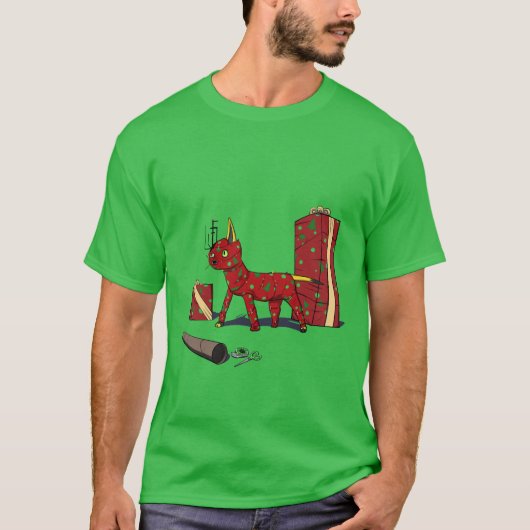 Land Negatieve Splinter Xmas T-shirt (Voorkant)