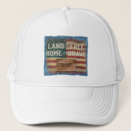 Land of the Free - Cap Trucker Pet