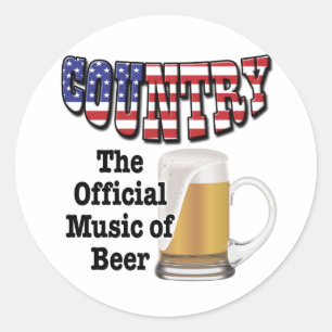 Land: Officiële muziek van Beer Ronde Sticker