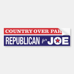 Land over partij/Republikein voor Joe Biden Bumpersticker
