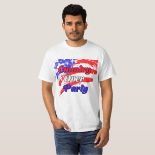 Land over partij t-shirt